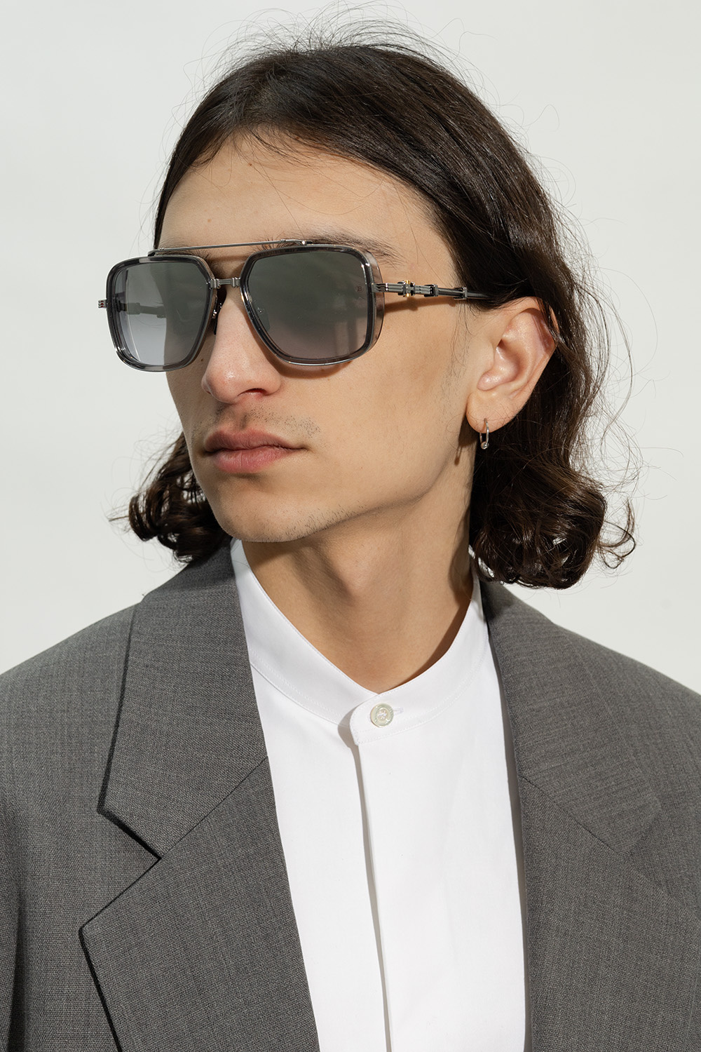 サングラス BALMAIN SS25 Unisex SUNGLASSES (BPS-138D-141 138D GREY) Balmain Glasses and Sunglasses – All Eyes On Me